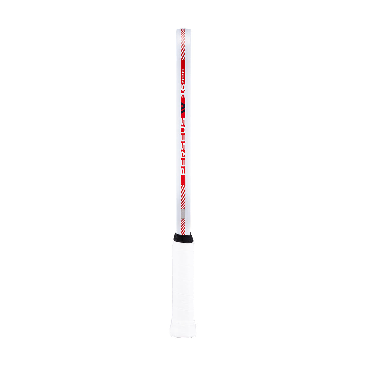 Product image of the JOOLA Ben Johns Perseus Pro IV 16mm Pickleball paddle. White handle, black surface, white edge guard.