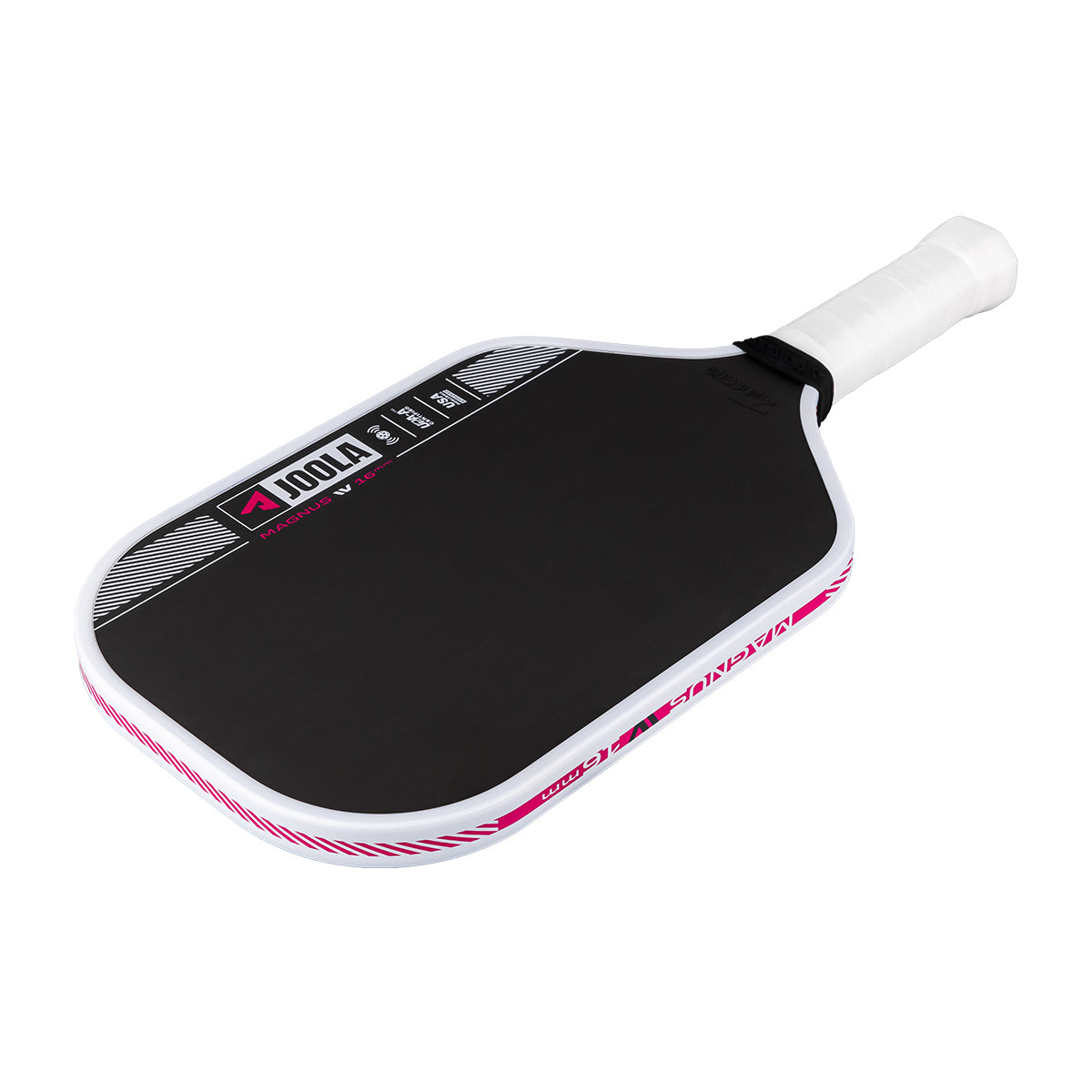 Front side close view of JOOLA logo on Tyson McGuffin Magnus Pro IV Pickleball Paddle
