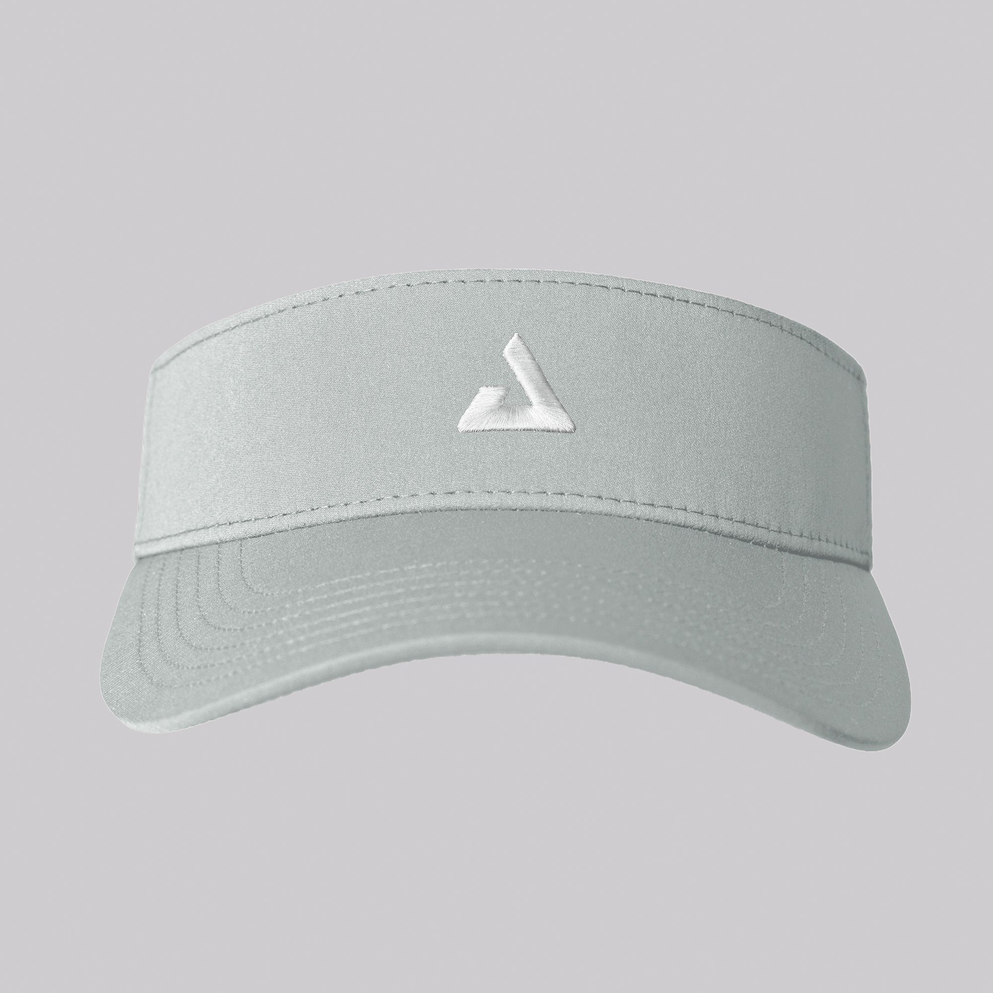 Front view of the JOOLA Essential Visor in Gravity Gray - Sleek and lightweight sports visor