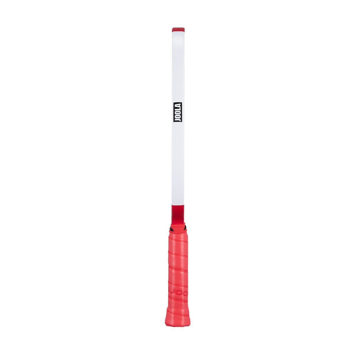 Product image of the JOOLA x Agassi Pro 14mm Pickleball Paddle with red handle, and red and white edge guard.