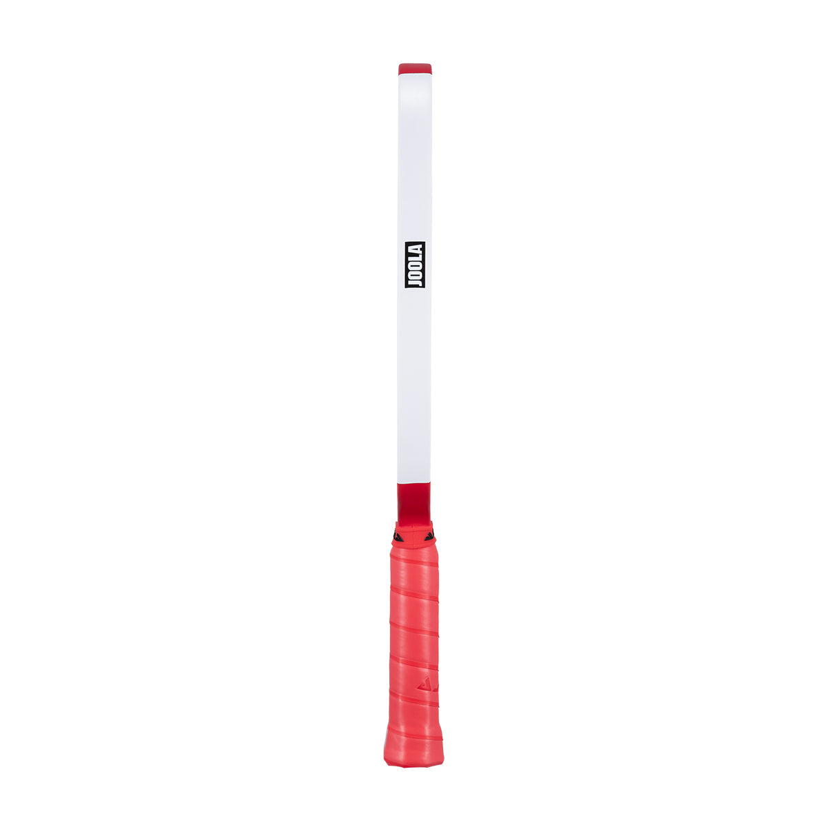 Product image of the JOOLA x Agassi Pro 16mm Pickleball Paddle with red handle, and red and white edge guard.