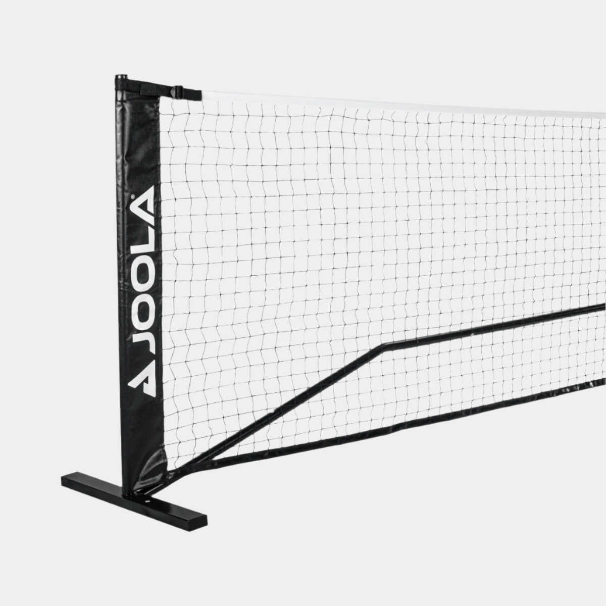 Side view of the JOOLA Elemental Pickleball Net - Durable frame with easy assembly design