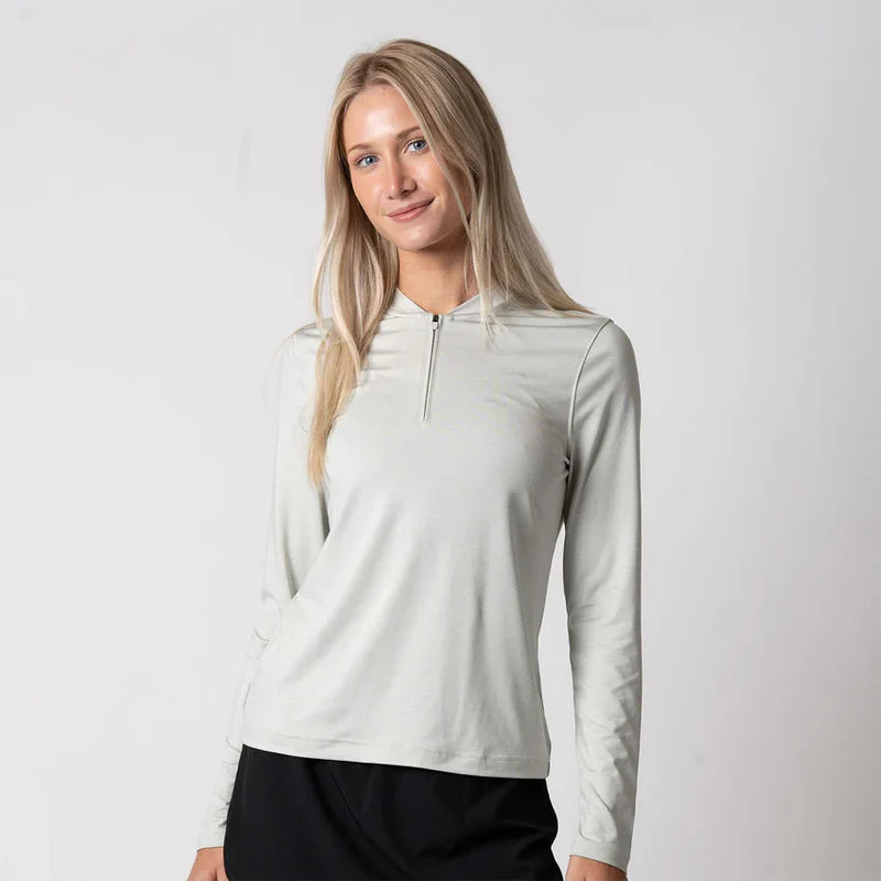 Joola Women's Quarter Zip Pullover – Front View, Stylish and Lightweight Athletic Wear