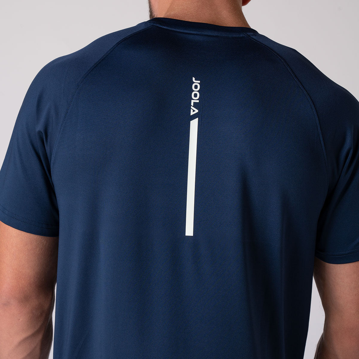 Back view of Men's Court Short Sleeve - Moisture-wicking performance fabric for all-day comfort