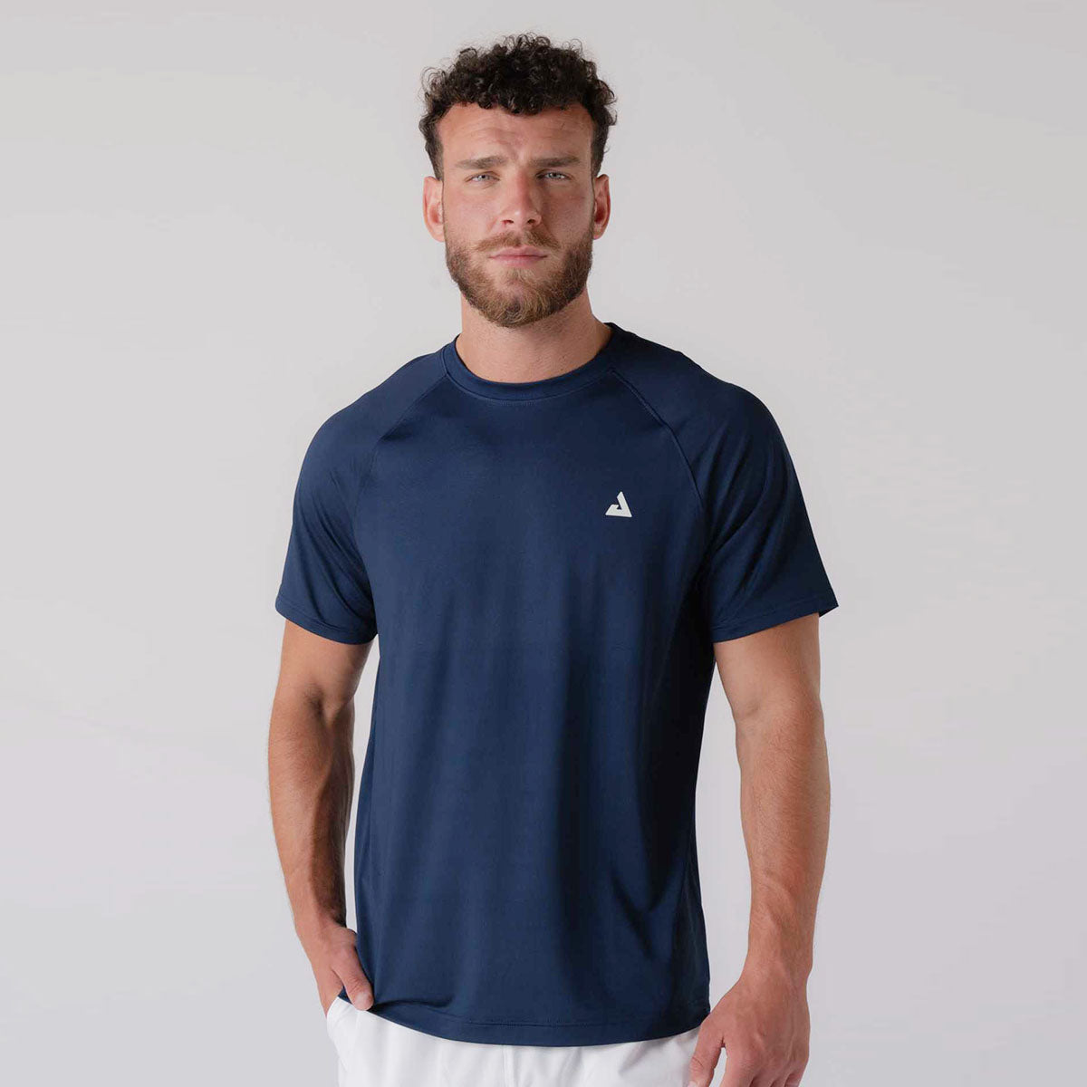 Front view of Men's Court Short Sleeve - Lightweight, breathable athletic t-shirt for sports and training