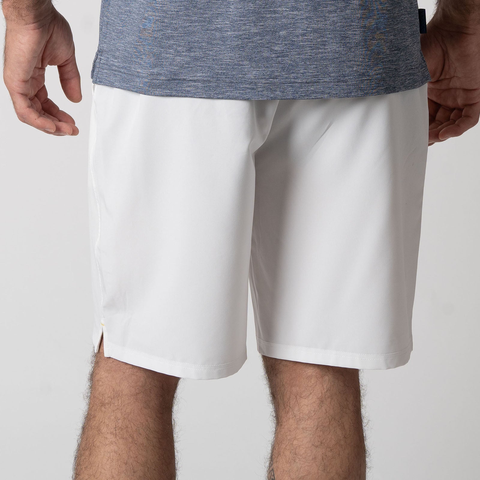 Back view of Men's Woven 9-inch Shorts - Comfortable fit with elastic waistband for all-day wear